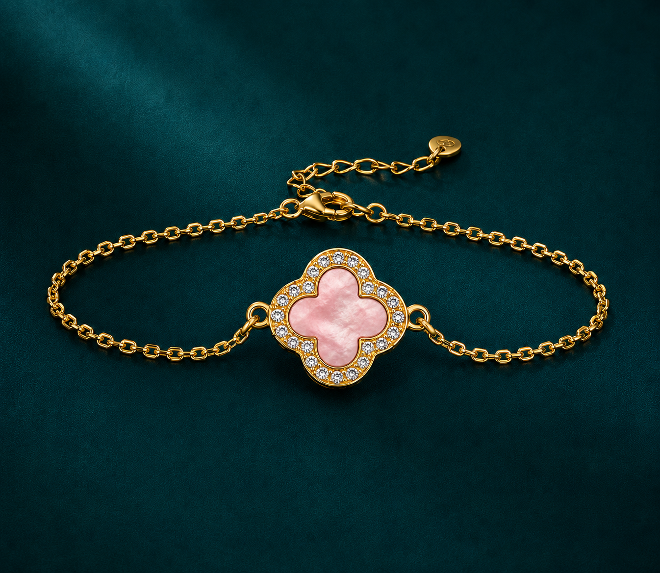 Hortéa Armband - Perlmutt rosa