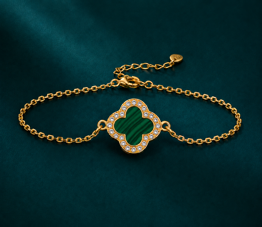 Hortéa Armband - Grüner Malachit