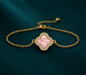 Hortéa Armband - Perlmutt rosa